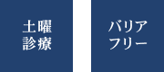 土曜 診療 バリア フリー 駐車場完備