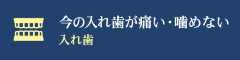「今の入れ歯が痛い・噛めない」 入れ歯